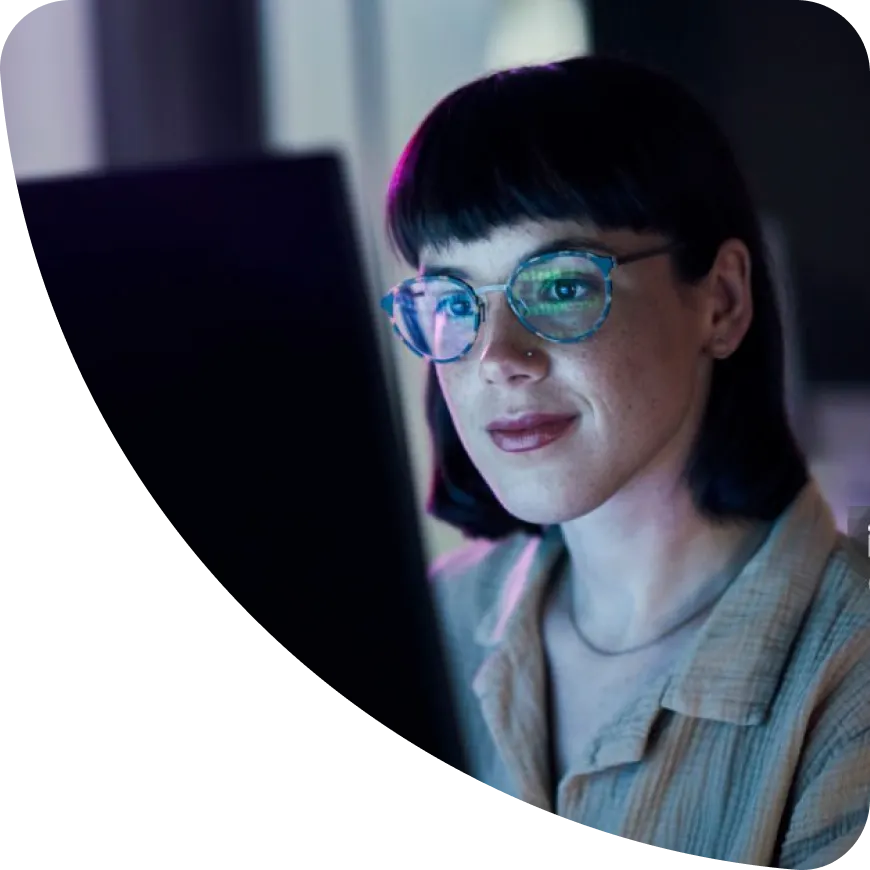 Developer working remotely